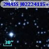 2MASS J02224115+5658438