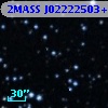 2MASS J02222503+5658549