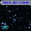 2MASS J02222049+5658312