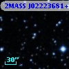 2MASS J02223681+5642322