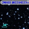 2MASS J02214223+5649247