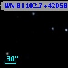 WN B1102.7+4205B