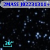 2MASS J02231311+5644454