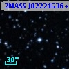 2MASS J02221538+5654477