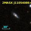 2MASX J11054086+2908486