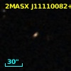 2MASX J11110082+0010217