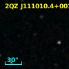 2SLAQ J111010.38+001324.5