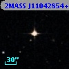 2MASS J11042854+0016538