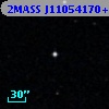 2MASS J11054170+0012275