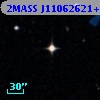 2MASS J11062621+0015313