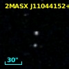 2MASX J11044152+0011437
