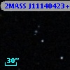 2MASS J11140423+0011494