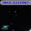 2MASS J11133867+0008460