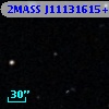 2MASS J11131615+0000568