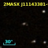 2MASX J11143381-0017255