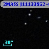 2MASS J11133852-0013052