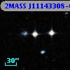 2MASS J11143308-0014332