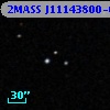 2MASS J11143800-0009320