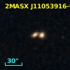 2MASX J11053916-0323577