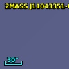 2MASS J11043351-0510439