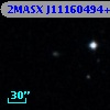 2MASX J11160494+2945277