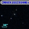 2MASX J11231446+0038399