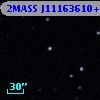 2MASS J11163610+0012451