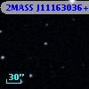 2MASS J11163036+0013131