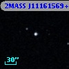 2MASS J11161569+0006367