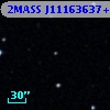 2MASS J11163637+0013363