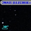 2MASS J11153016+0000134