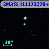 2MASS J11173270+0002368