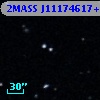 2MASS J11174617+0001357