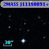 2MASS J11180091+0000306
