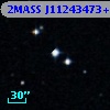 2MASS J11243473+0012096