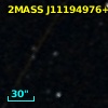 2MASS J11194976+0202568