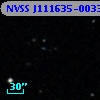 NVSS J111635-003322
