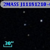 2MASS J11181210-0007391