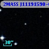 2MASS J11191590-0013130