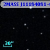 2MASS J11184081-0005578