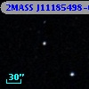 2MASS J11185498-0014483