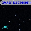 2MASS J11220806-0010197