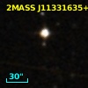 2MASS J11331635+1344083