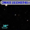2MASS J11343741+0001000