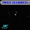 2MASS J11360835+0013457