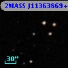 2MASS J11363869+0016038