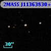 2MASS J11363830+0008160