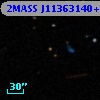 2MASS J11363140+0010394