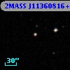 2MASS J11360816+0002188
