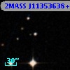 2MASS J11353638+0000272